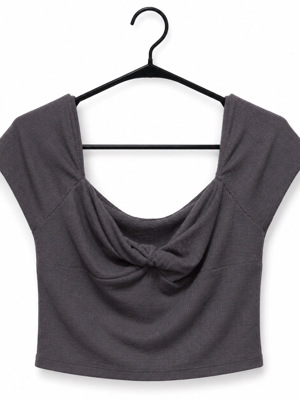 NWOT Volcom True to This Ribbed Twist Crop Top S